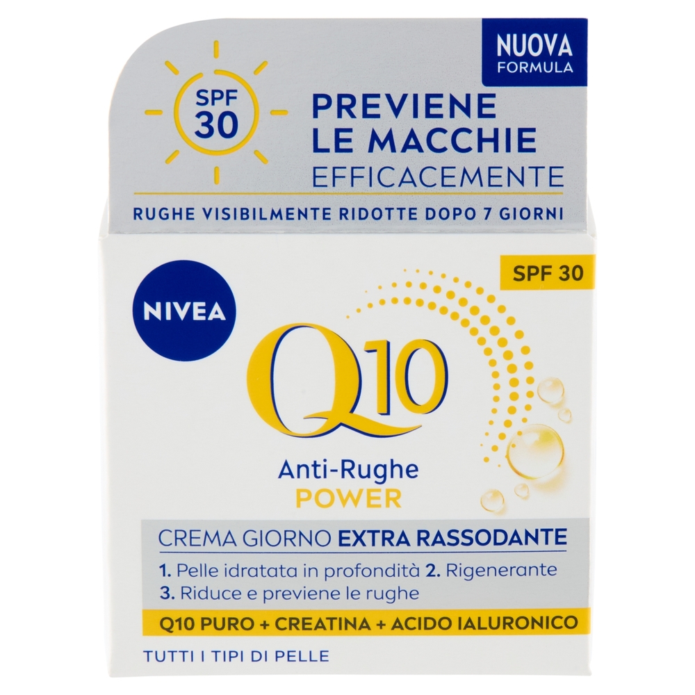 Nivea Q10 Anti-Rughe Power Crema Giorno Extra Rassodante SPF 30 Tutti i Tipi di Pelle 50 ml